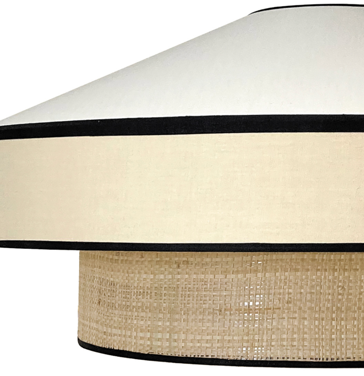 Kita Cotton-Rattan Pendant Shade