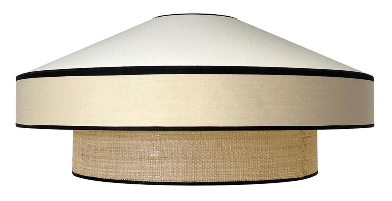 Kita Cotton-Rattan Pendant Shade