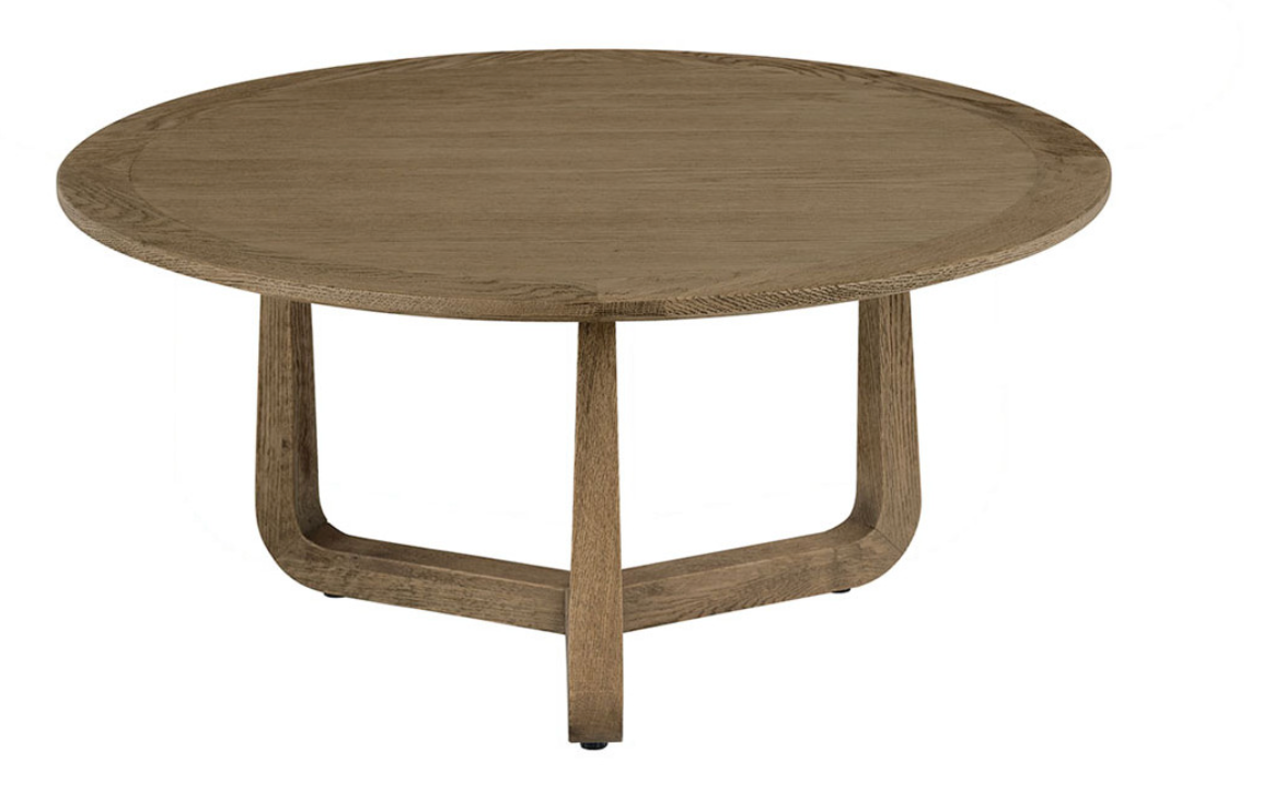 Maxine oak stacking coffee table - high