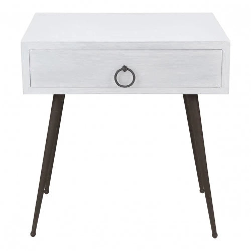 White Lola bedside table