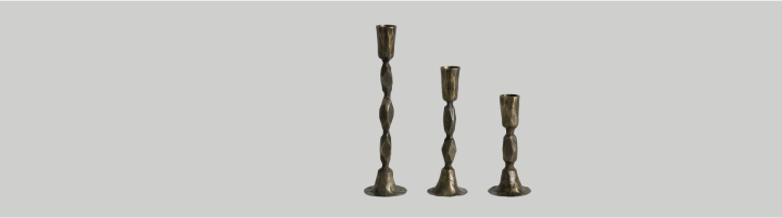 CANDLE STICKS AND CANDLE HOLDERS