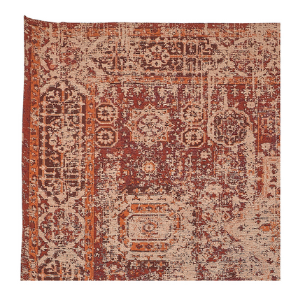 ANIK orange cotton rug.