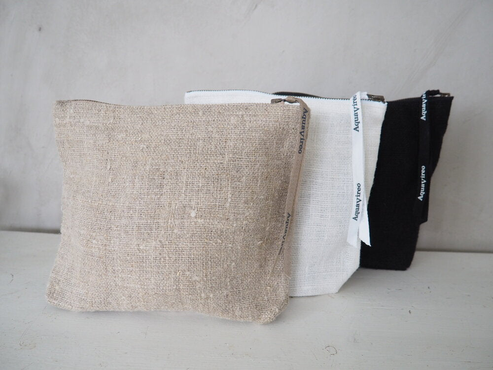 Aquavireo natural linen wash bag