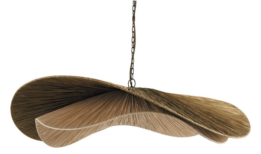 Adita Natural raffia pendant light