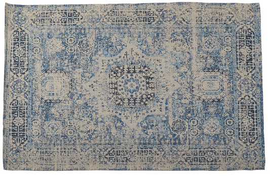 Alma Blue Cotton Rug