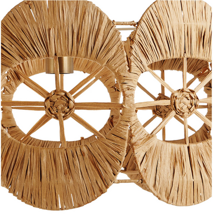 Baila Raffia flower pendant light