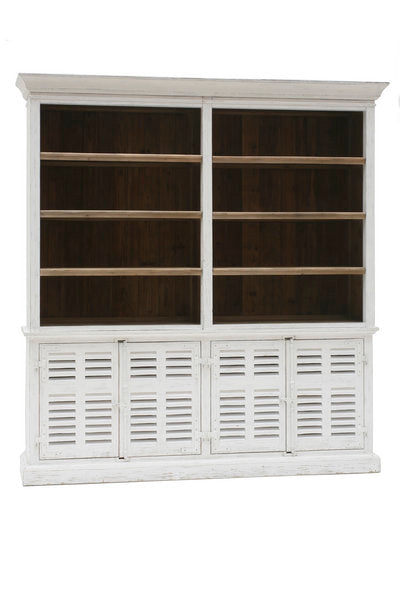 Coliseo white decape pine bookcase