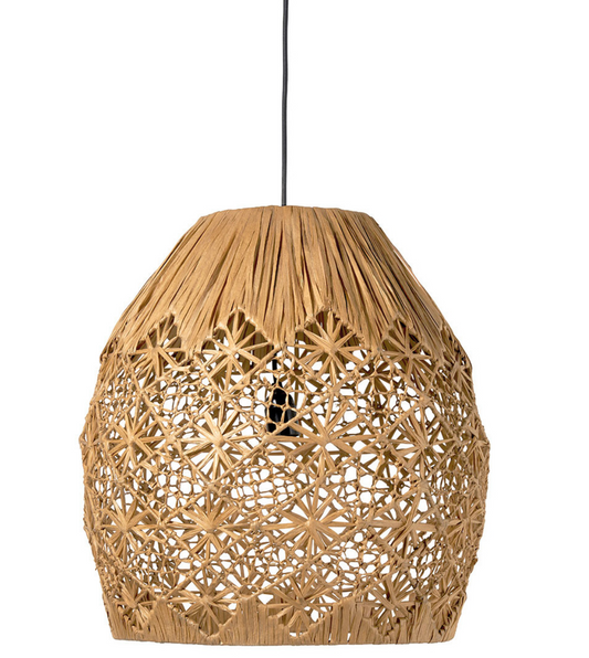 Capucine Raffia Pendant Light