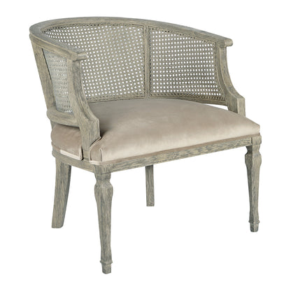 Clarinda Beige Rattan Armchair