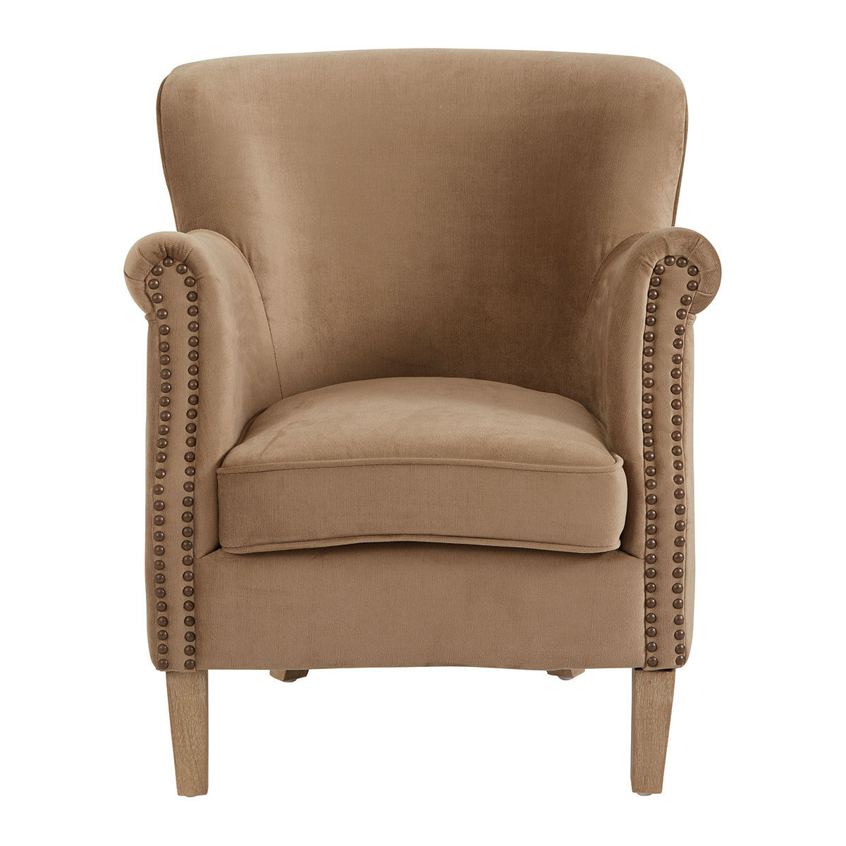 Claude Cinnamon Velvet Armchair