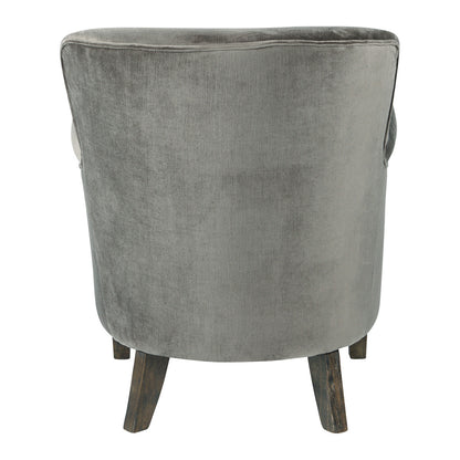 Claude Grey Velvet Armchair