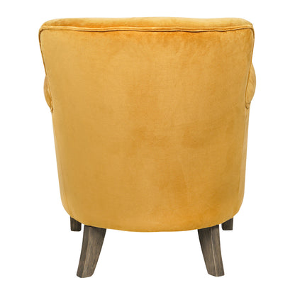 Claude Saffron Velvet Armchair