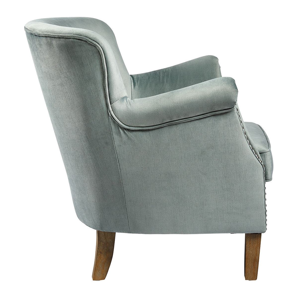 Claude Sage Velvet Armchair