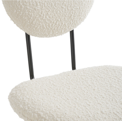 Cream Boucle Colette Dining-Chair