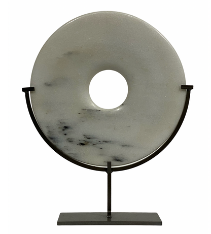 20cm hand carved marble disc