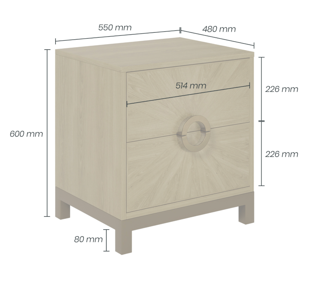 Easton Oak Bedside Table