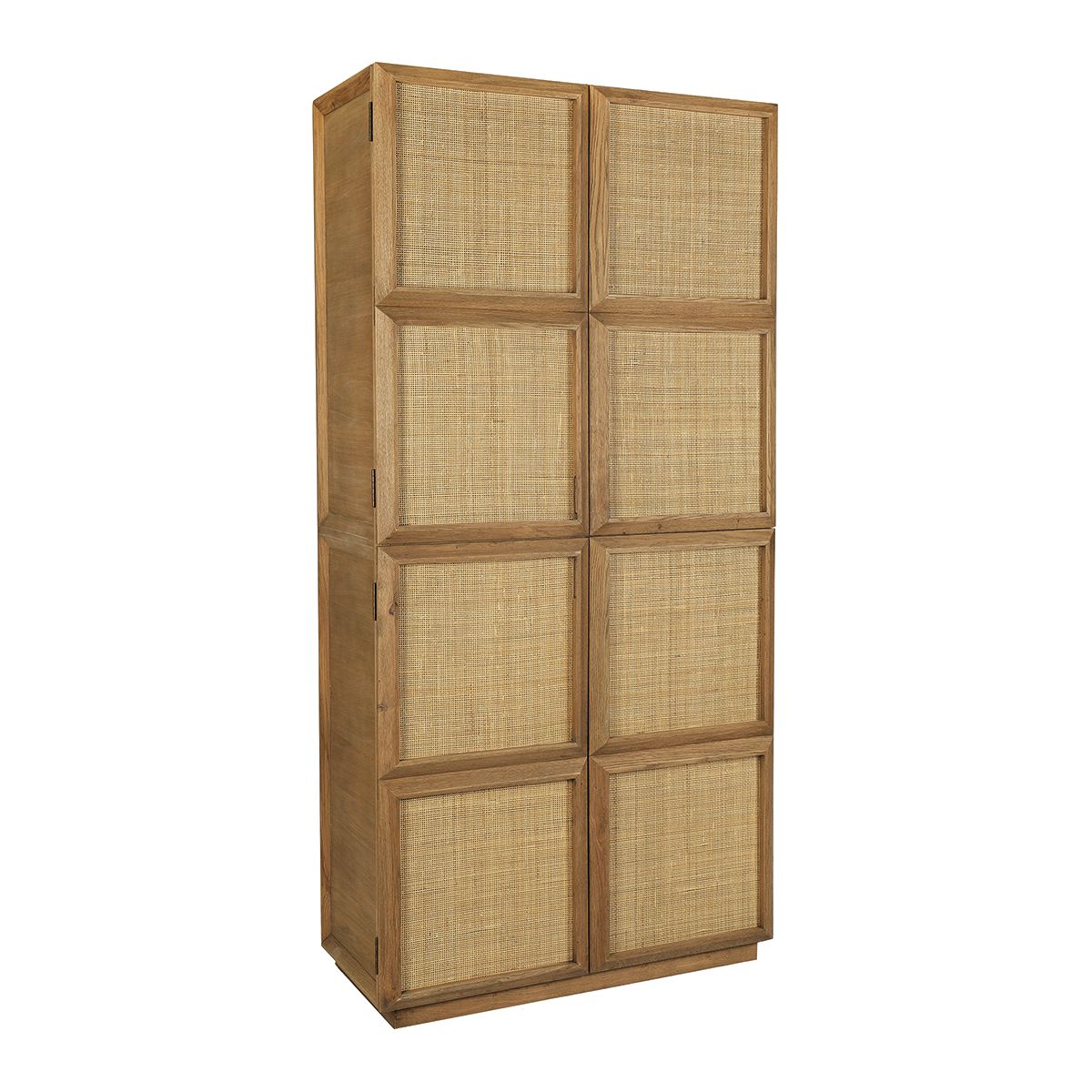 Ema Oak Rattan Cabinet