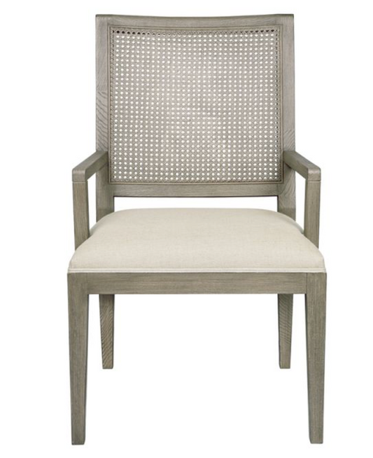 Eva Rattan/Linen Armchair