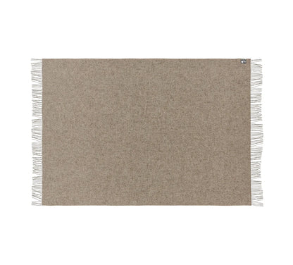 Fano Large Beige Wool Throw