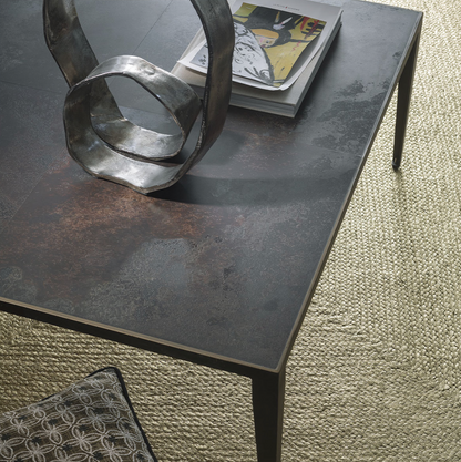 Giulia Distressed Metal Coffee Table