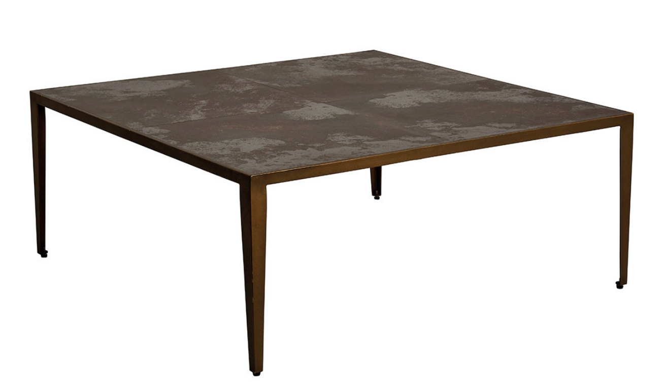 Giulia Distressed Metal Coffee Table