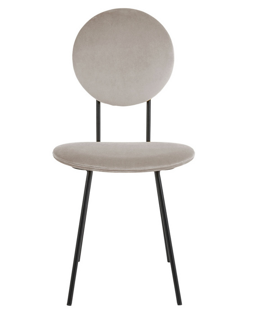 Grey Velvet Colette Dining Chair