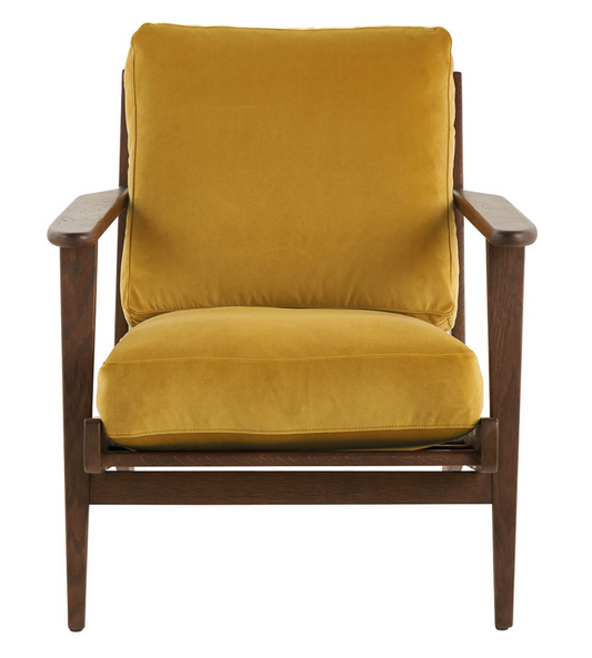 Jules Armchair Saffron Velvet