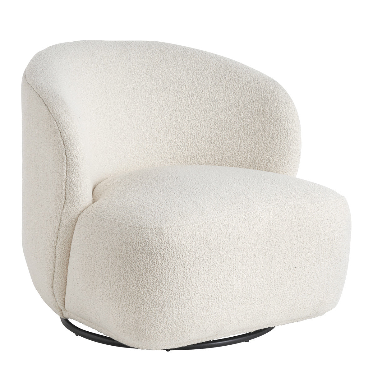 Lisette Boucle Swivel Chair