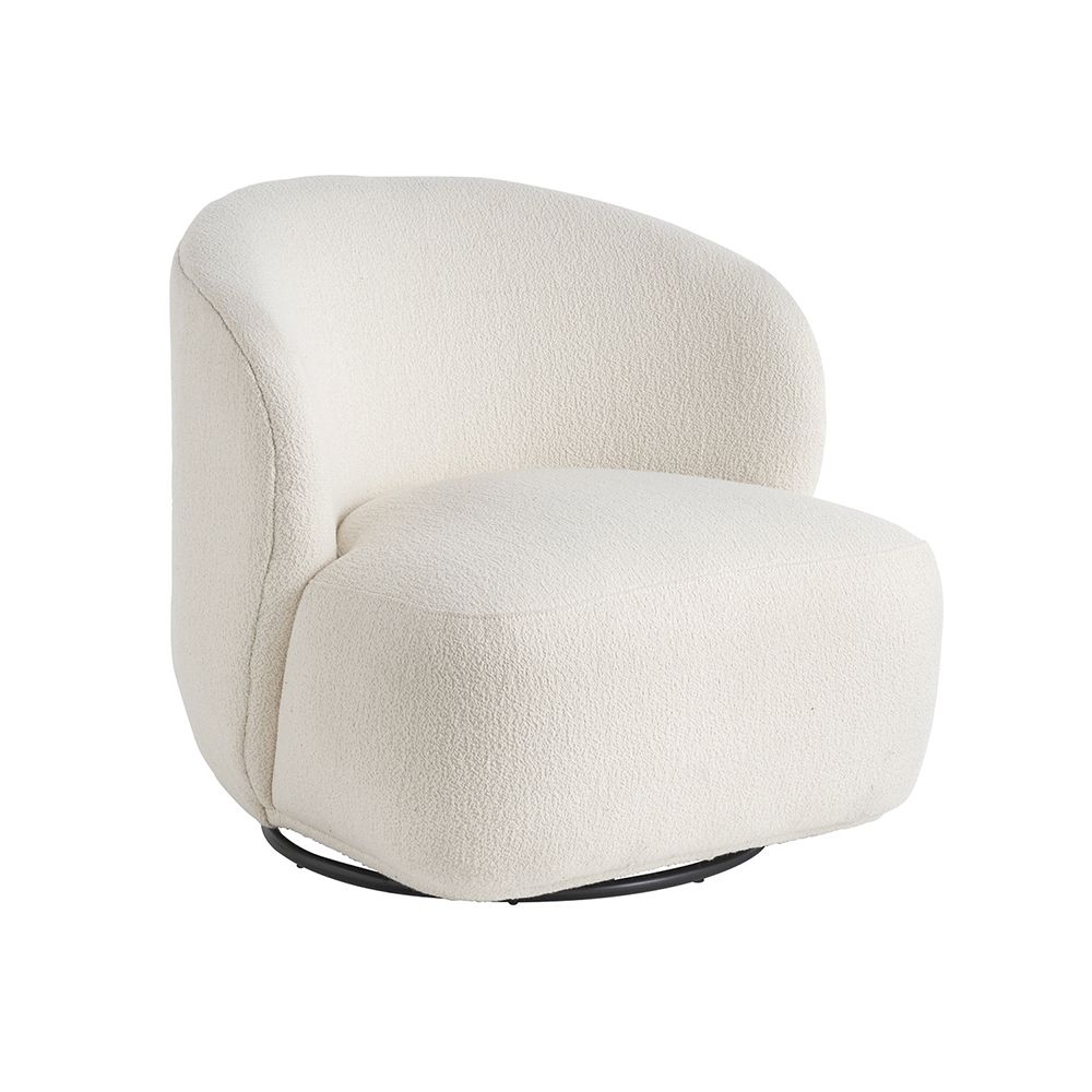 Lisette Boucle Swivel Chair