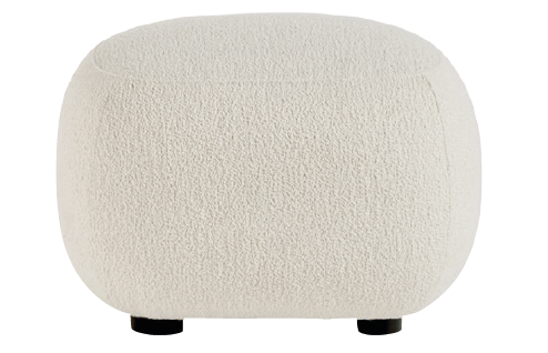 Lisette Cream Boucle Pouf