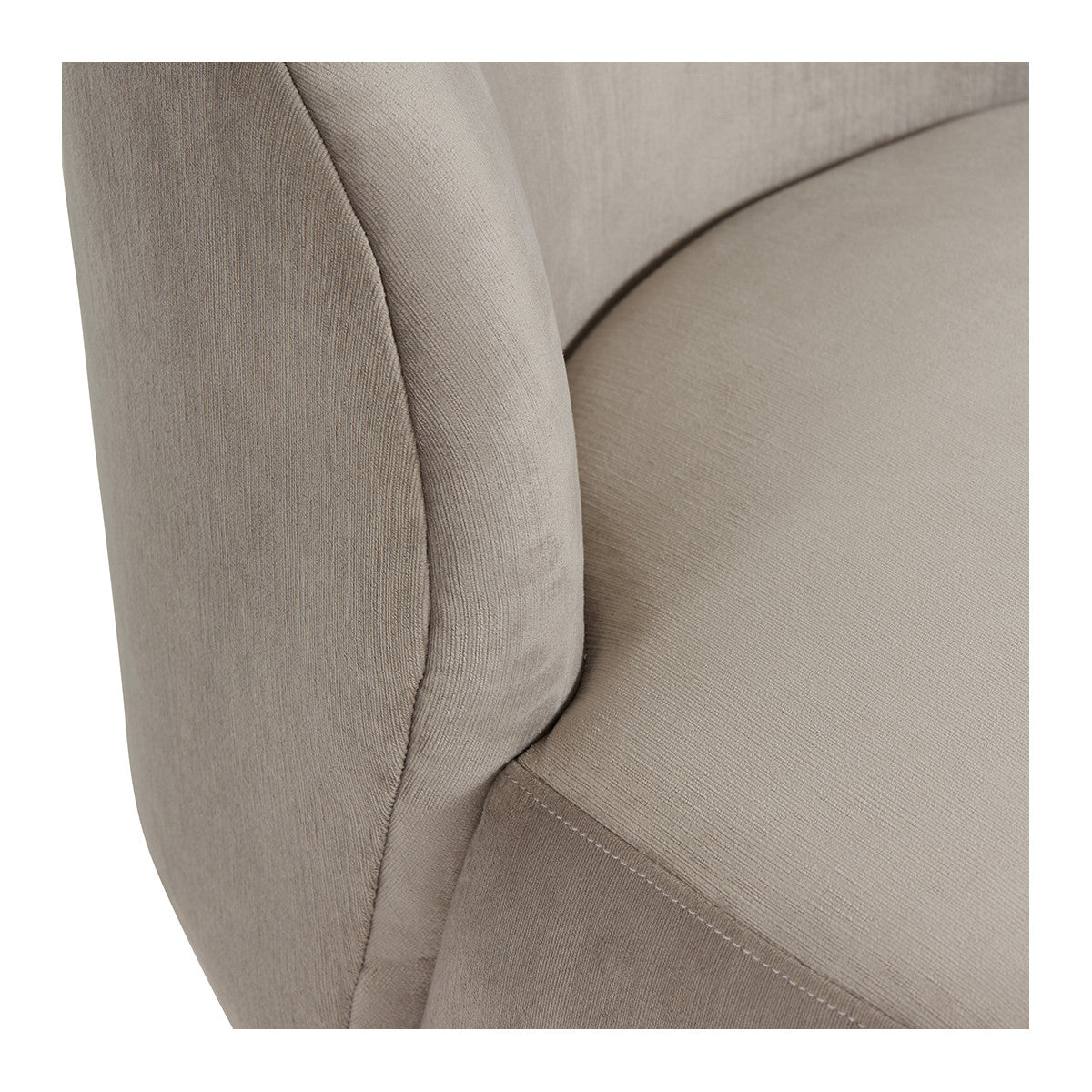 Lisette Grey Velvet Swivel Chair