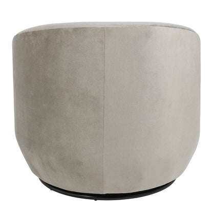 Lisette Grey Velvet Swivel Chair