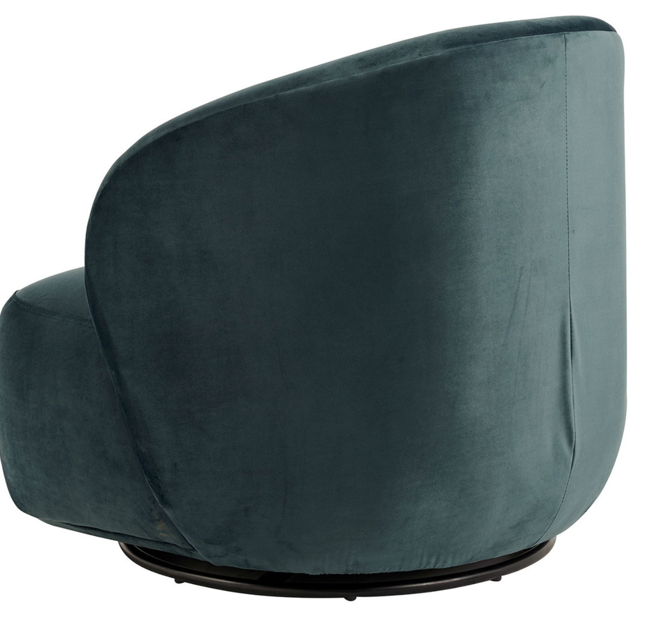 Lisette Peacock-Velvet Swivel Chair