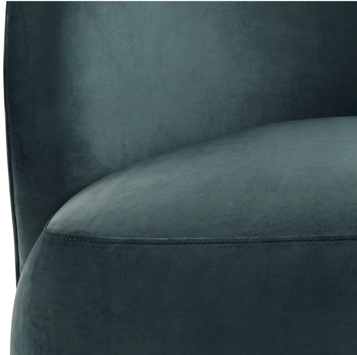 Lisette Peacock-Velvet Swivel Chair