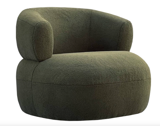 Luna Occasional Chair Green-Boucle