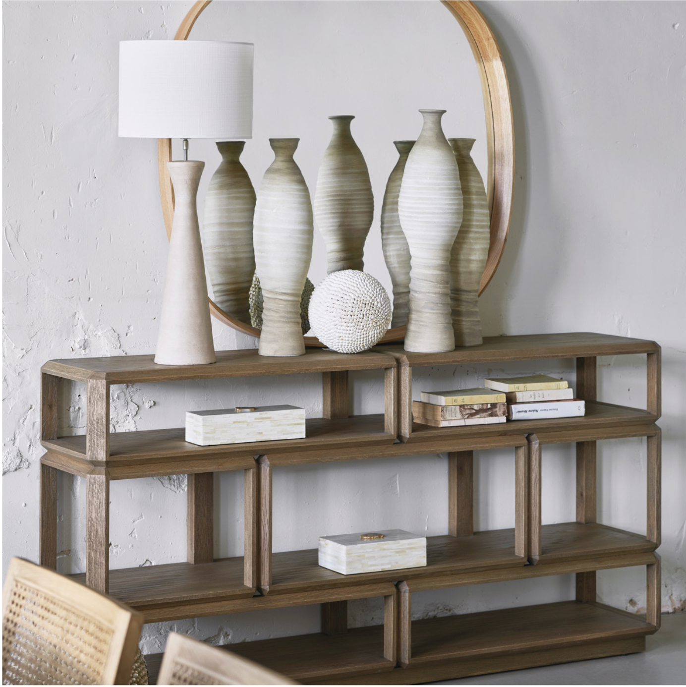 Mateo Oak Console Table