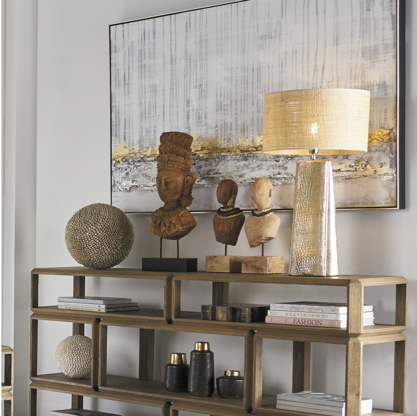 Mateo Oak Console Table