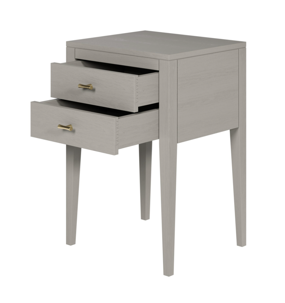 Radford Bedside | Grey | 2 Drawers