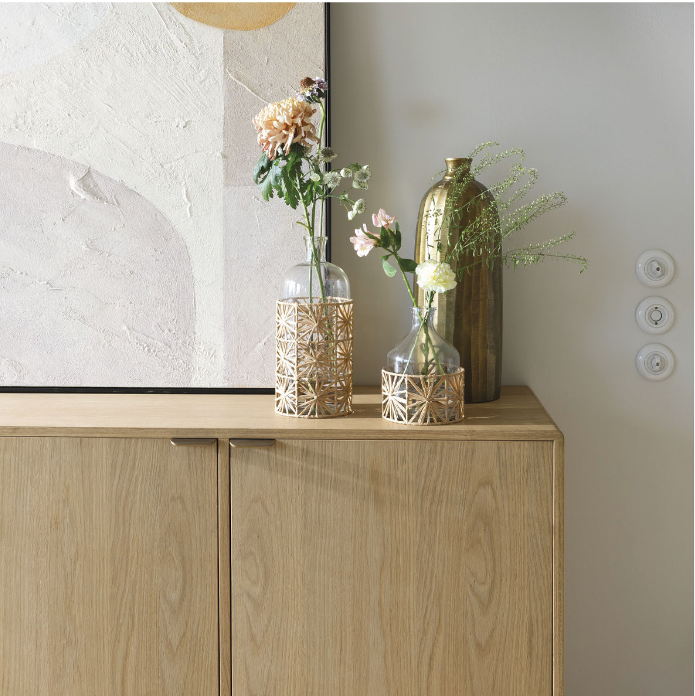 Simona Light Oak Sideboard