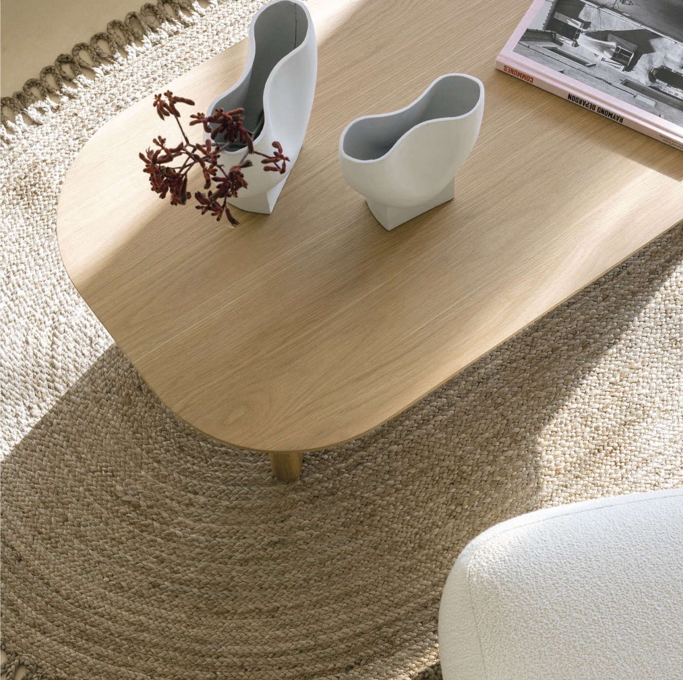 Simona Light-Oak Coffee Table