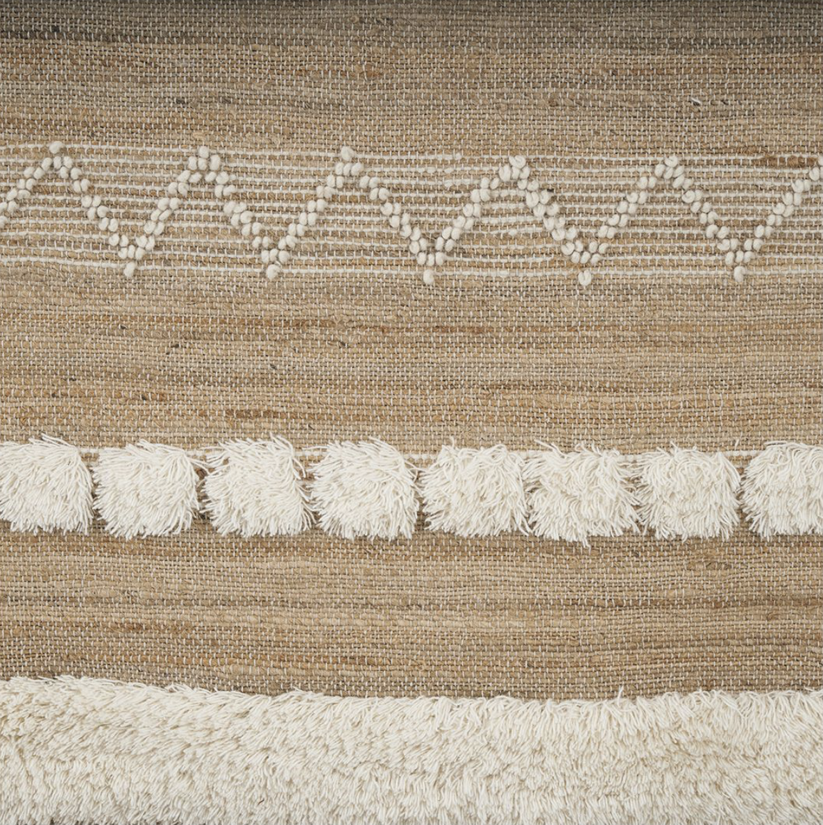 Tanger wool jute/cotton runner