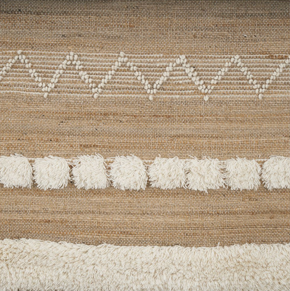 Tanger wool jute/cotton runner