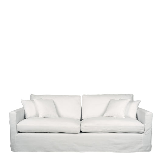 White Linen Angie Sofa