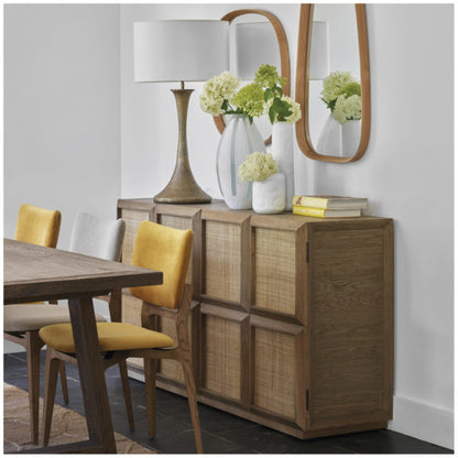 Ema Oak Rattan Sideboard