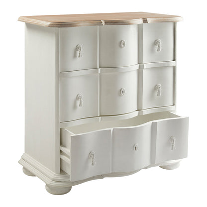 white Carlotta chest of drawers