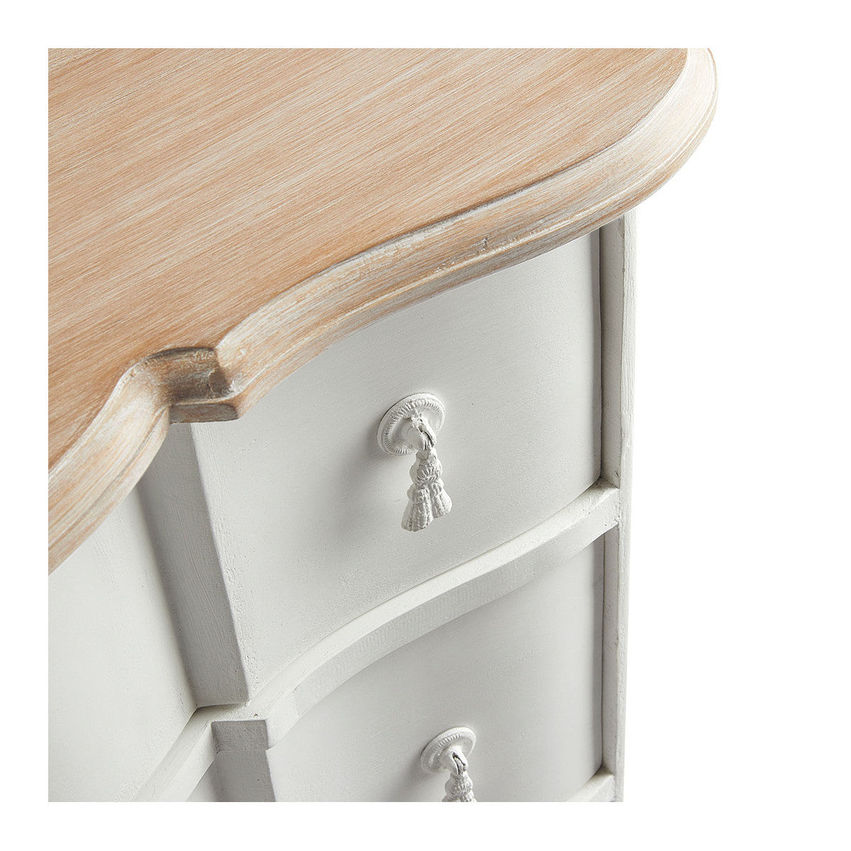 white Carlotta chest of drawers