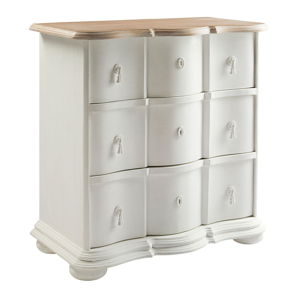 white Carlotta chest of drawers