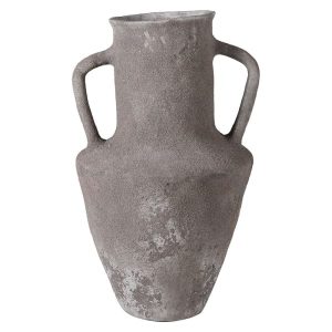 Grey Irregular terracotta vase